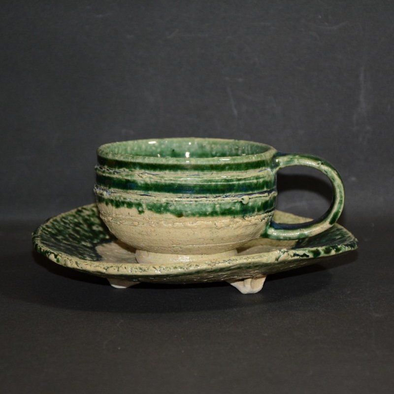 夢現窯｜尾崎高行 織部マグカップ