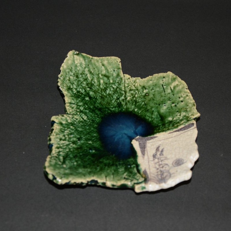 夢現窯｜尾崎高行　織部ツギハギ皿