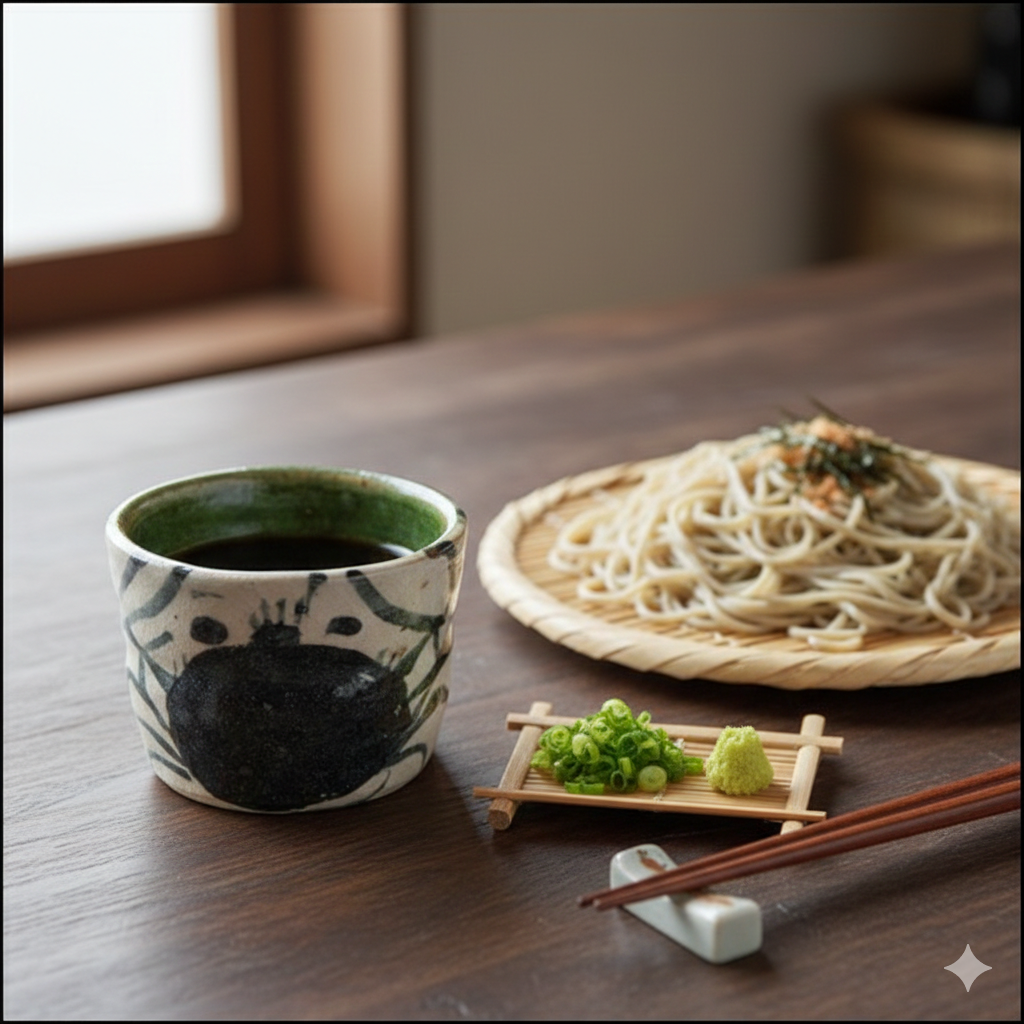 美濃焼人気作家・佐藤和次さんの織部カニ文蕎麦猪口です。蕎麦猪口、小鉢、湯呑みなど様々なシュチエーションで・