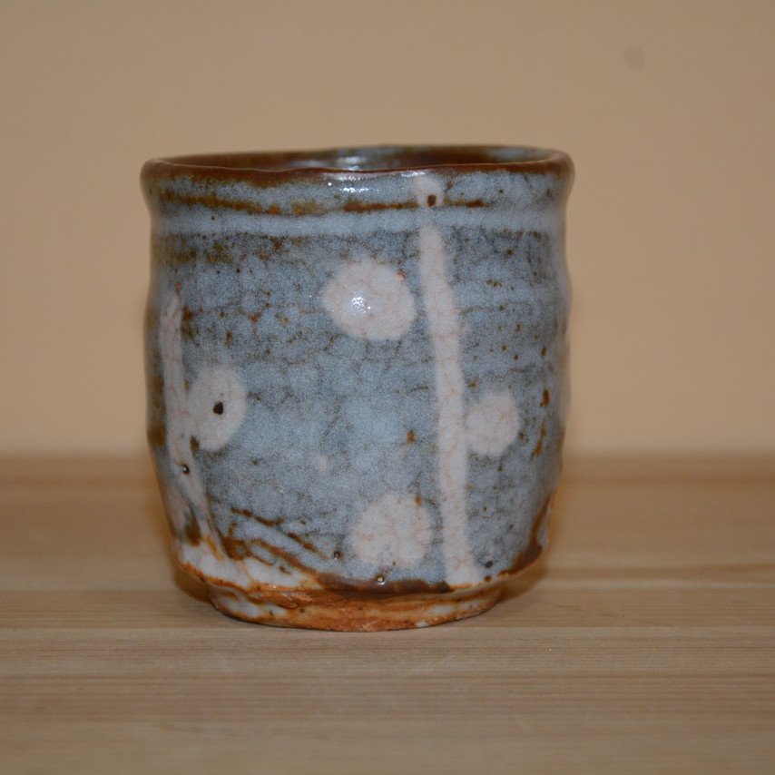 鼠志野槍梅文湯飲み