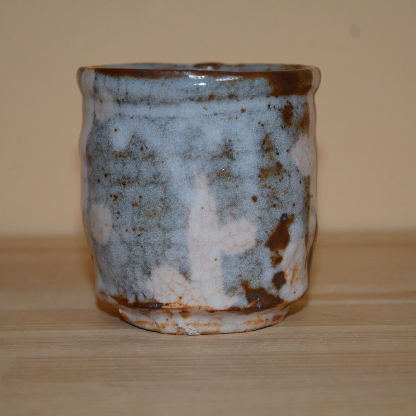 鼠志野槍梅文湯飲み