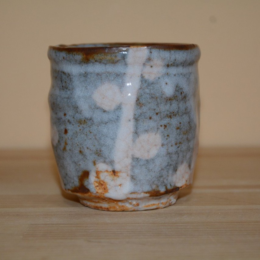 鼠志野槍梅文湯飲み