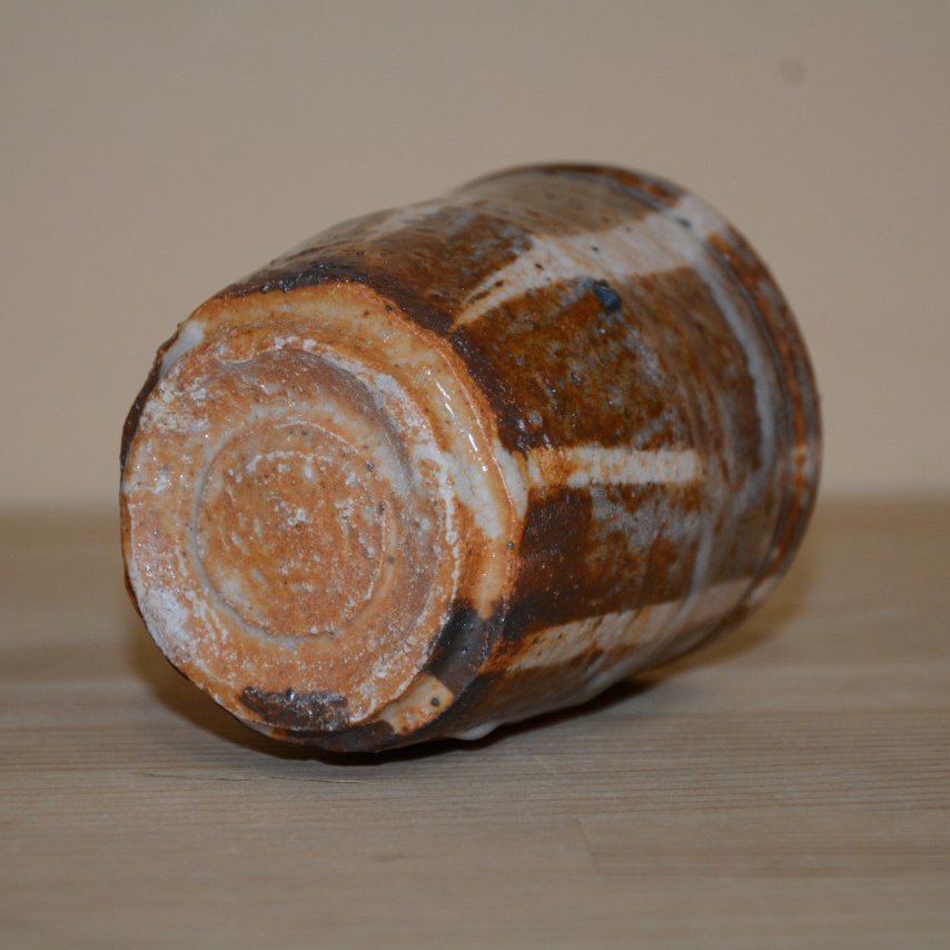 鼠志野トクサ文湯飲み