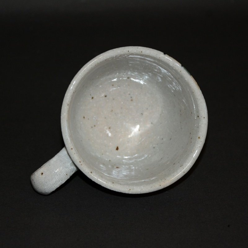 布目花の絵マグカップ